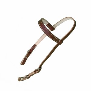 Cabeçada Couro Chato Havana