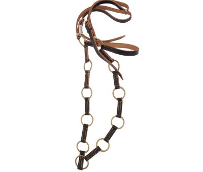 Peitoral de Couro Chato Argolado