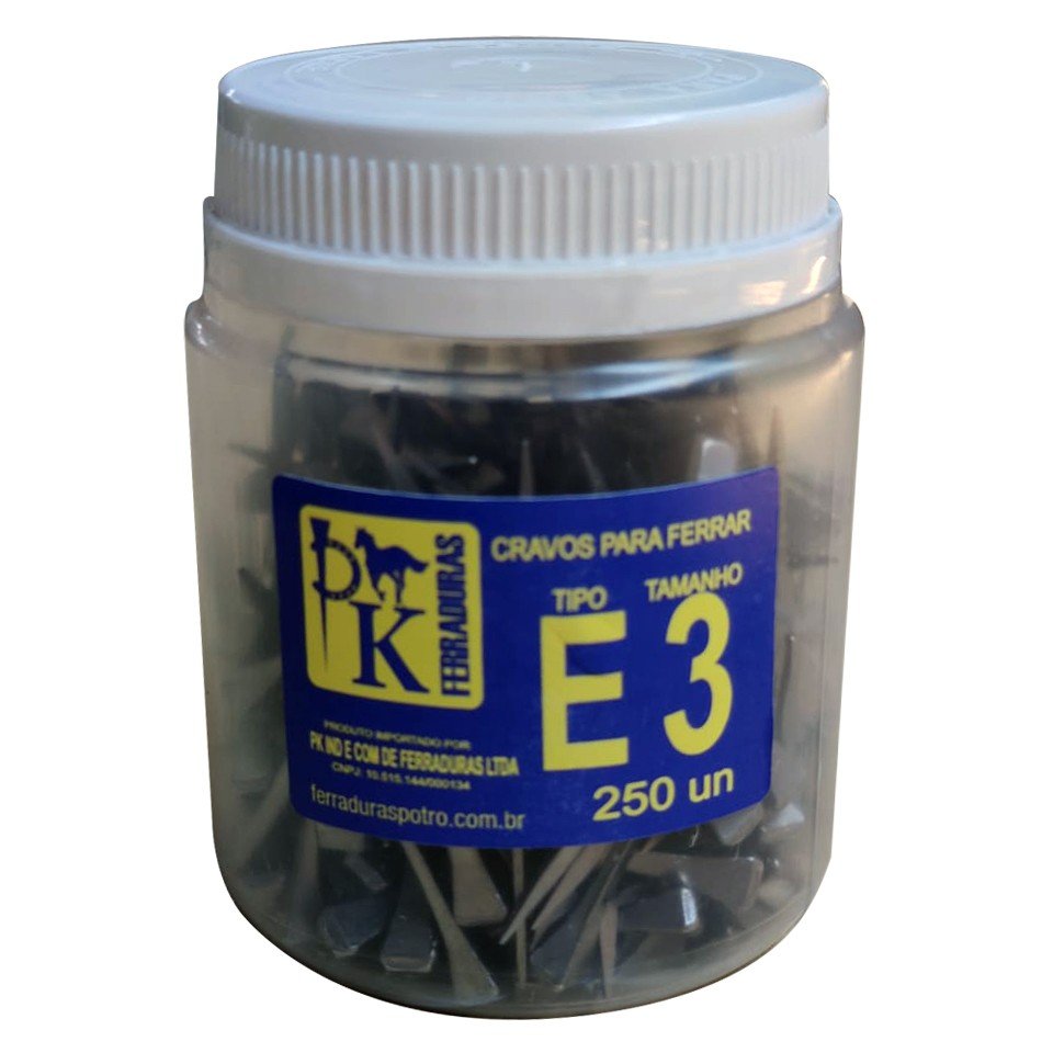 Cravo E3 para ferrador Potro com 250 un.
