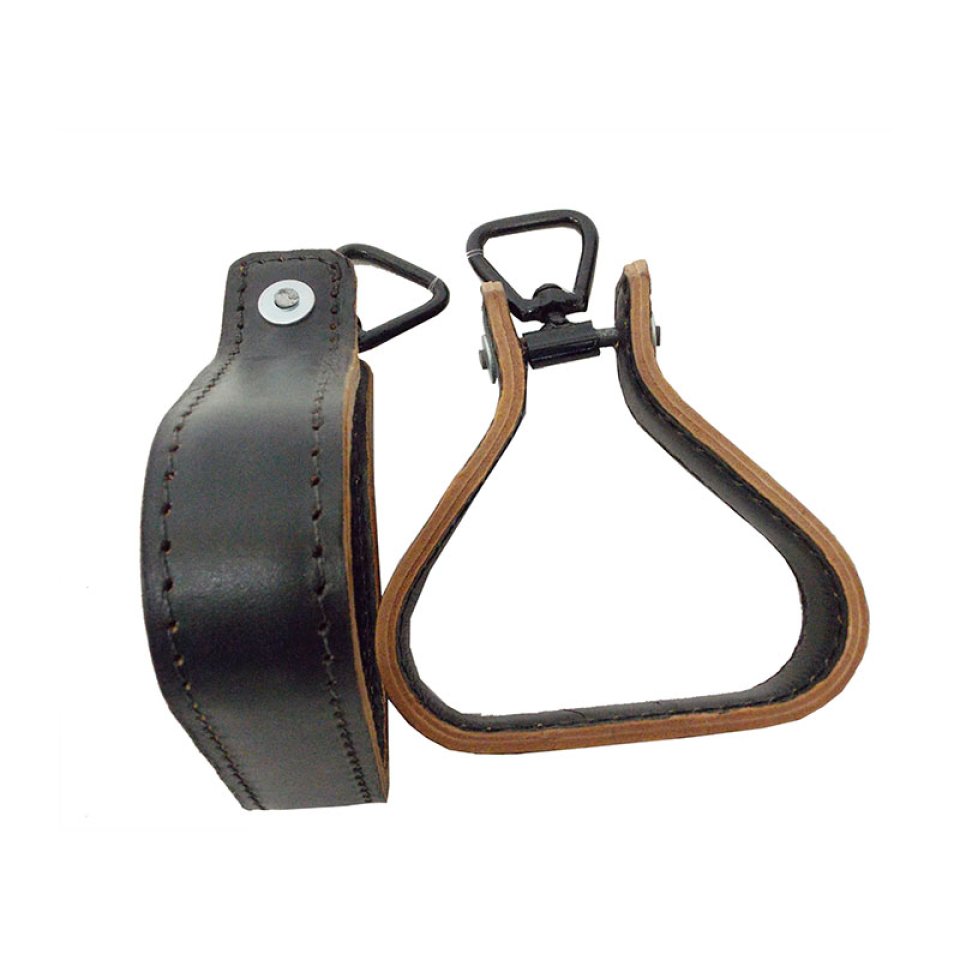 Estribo Coberto de Couro Com Girador