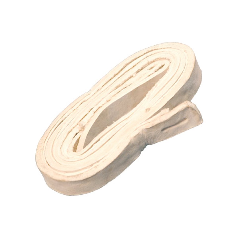 Látego de Couro Branco Largo