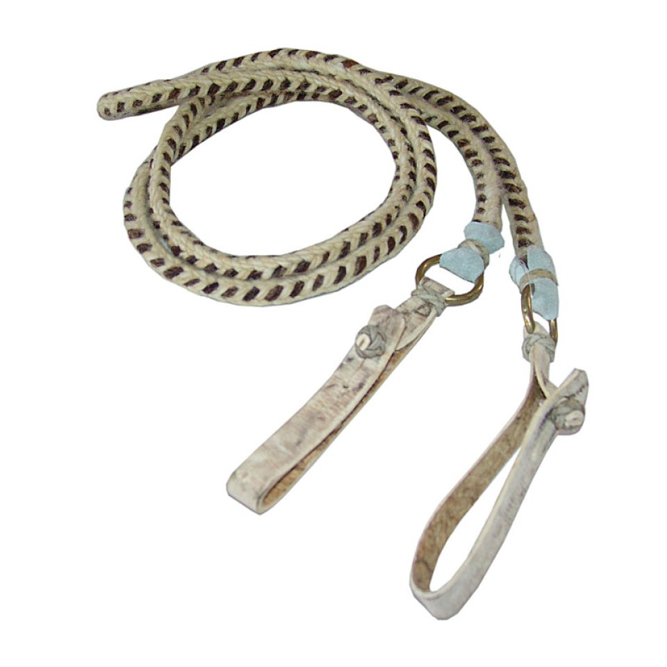 Rédea de Lã Com Biqueira de Couro Crú