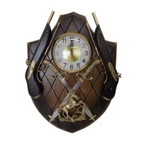Quadro Entalhado Escudo Relógio
